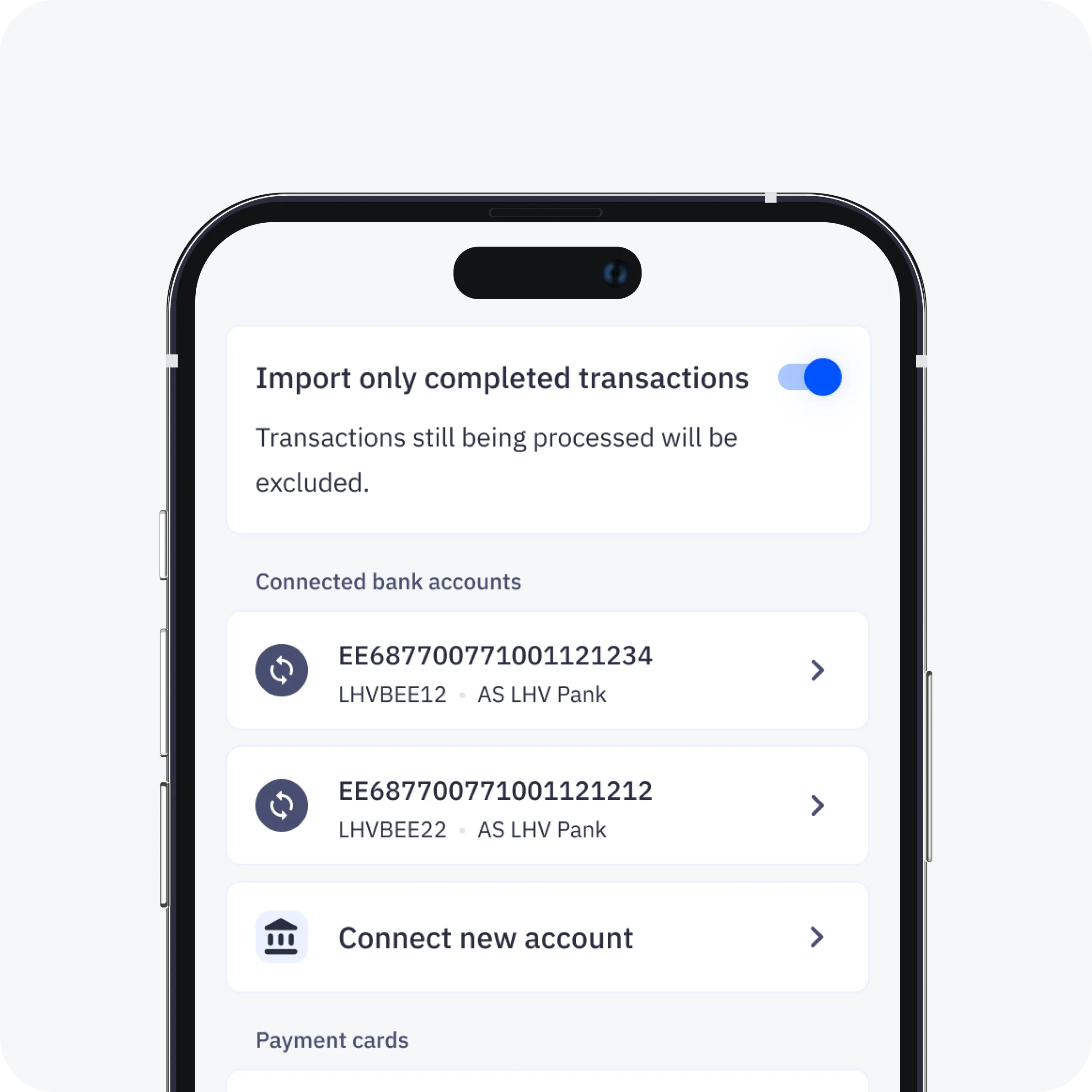 CostPocket bank connection