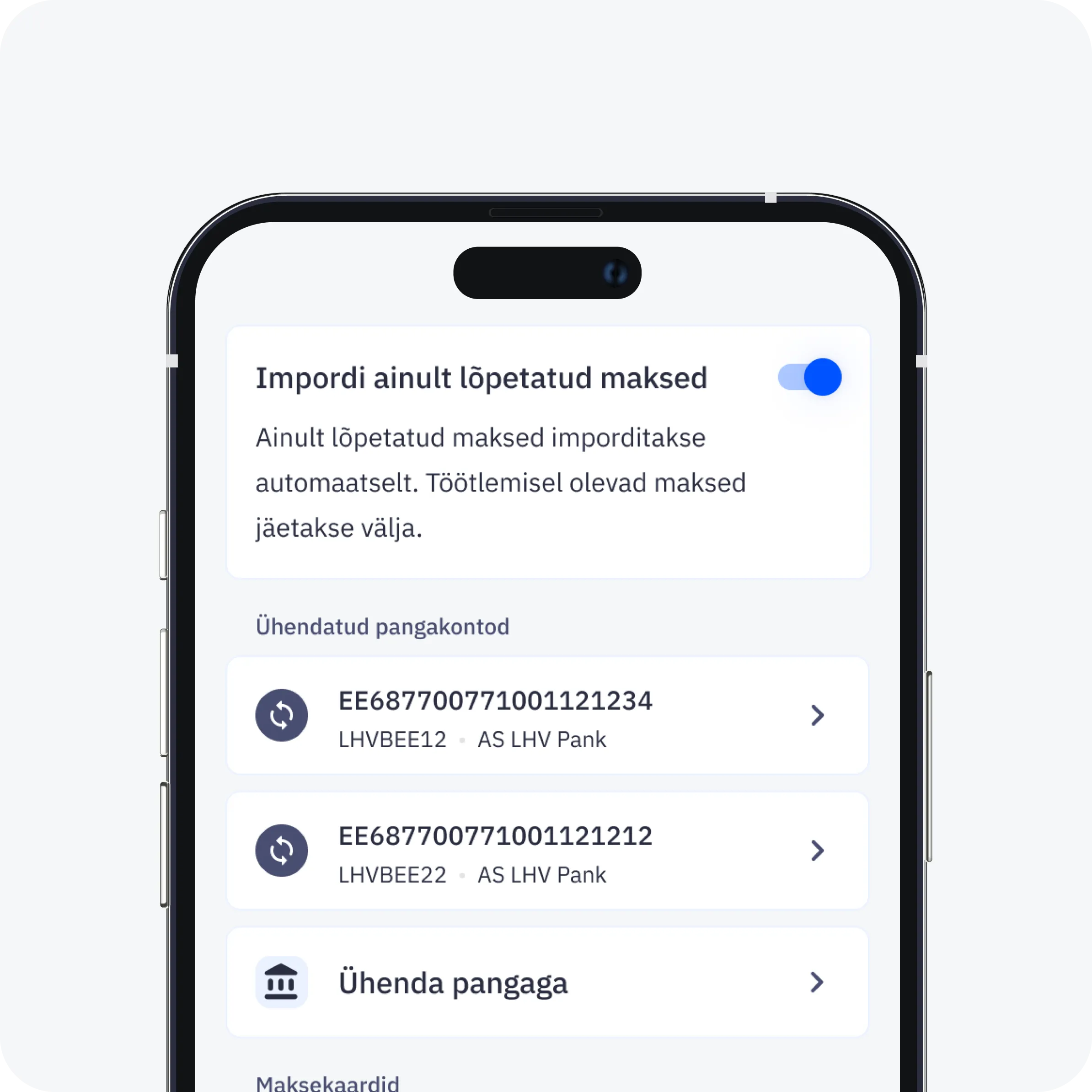 CostPocket bank connection
