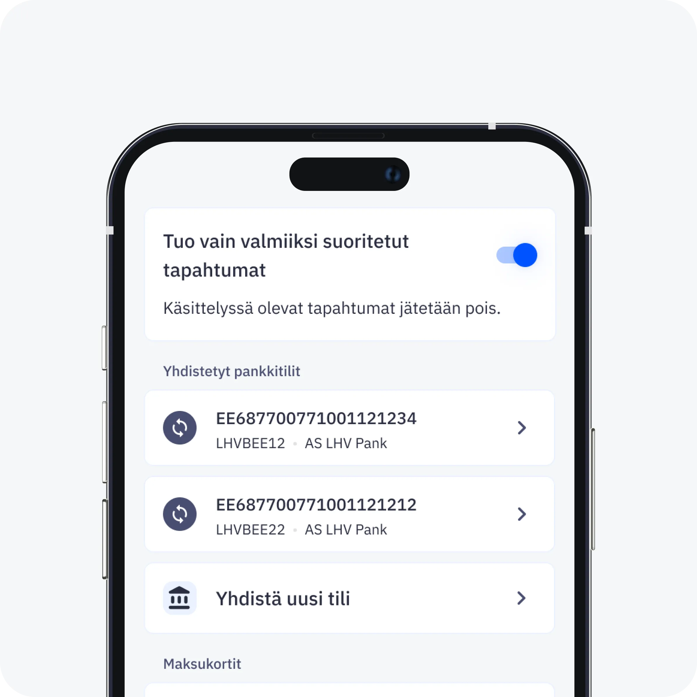 CostPocket bank connection