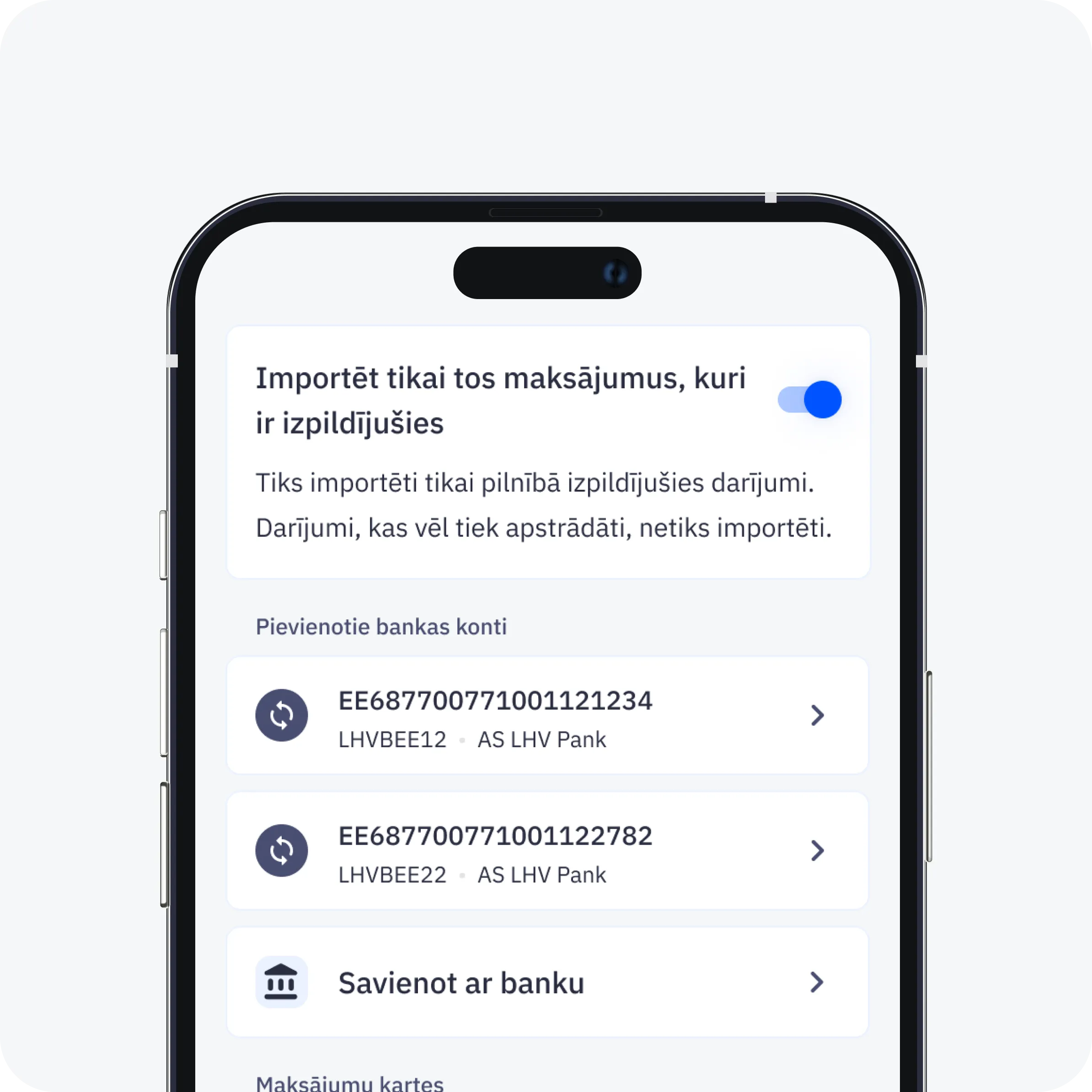 CostPocket bank connection
