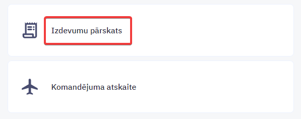 Izvēlieties Izdevumu pārskats