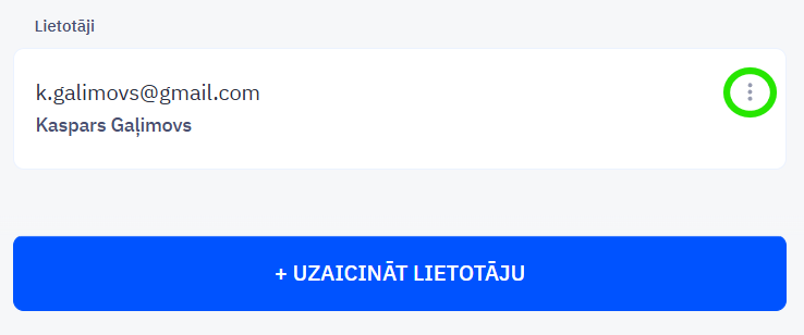 Izvēlies lietotāju, kam piešķirt administratora tiesības