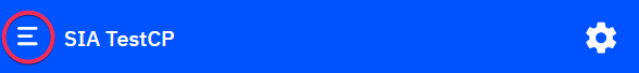 Top menu bar in CostPocket app