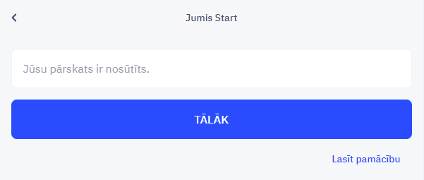 Jumis Start parametri