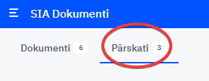 Pārskatu darba virsma