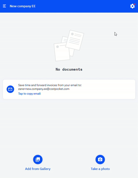 Activate e-invoicing in CostPocket