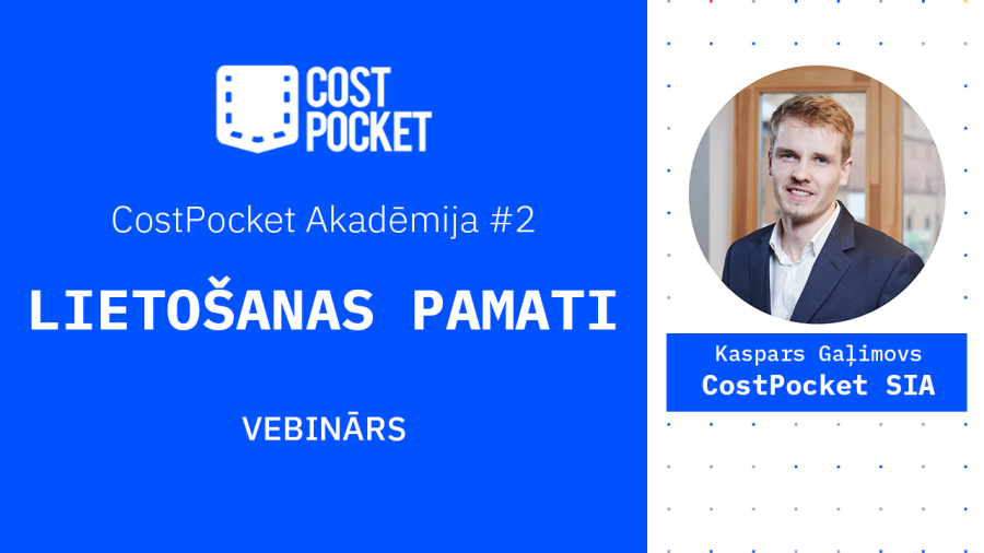 CostPocket Akadēmija #2: Lietošanas pamati